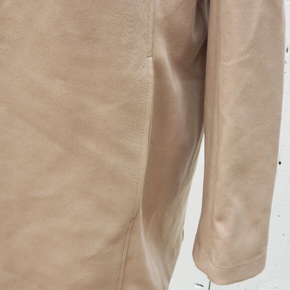 $298 Eileen Fisher Women Beige Bramble Notch Collar Ponte Jacket Blazer Sz PS - Picture 12 of 13